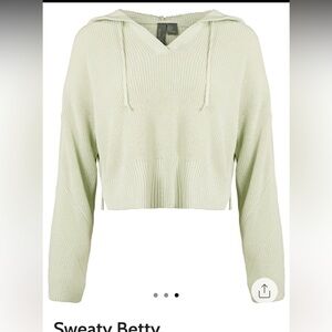 Sweaty Betty Summer Beach Open Neck Hoodie. NEW.Size S. MSRP $128.